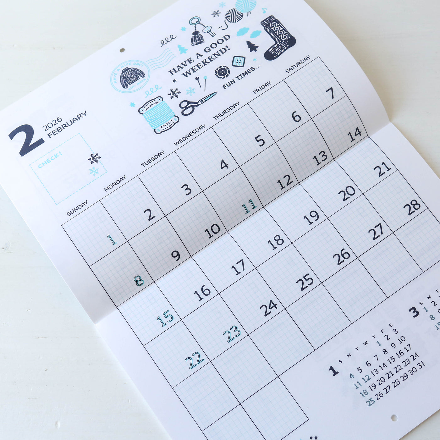 Eric Small Things 2026 Wall Calendar