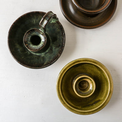 Studio Pottery Dinner Candle Holder - Batch 1