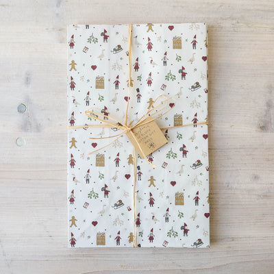 Pack of 10 Nostalgic Christmas Gift Bags - Large