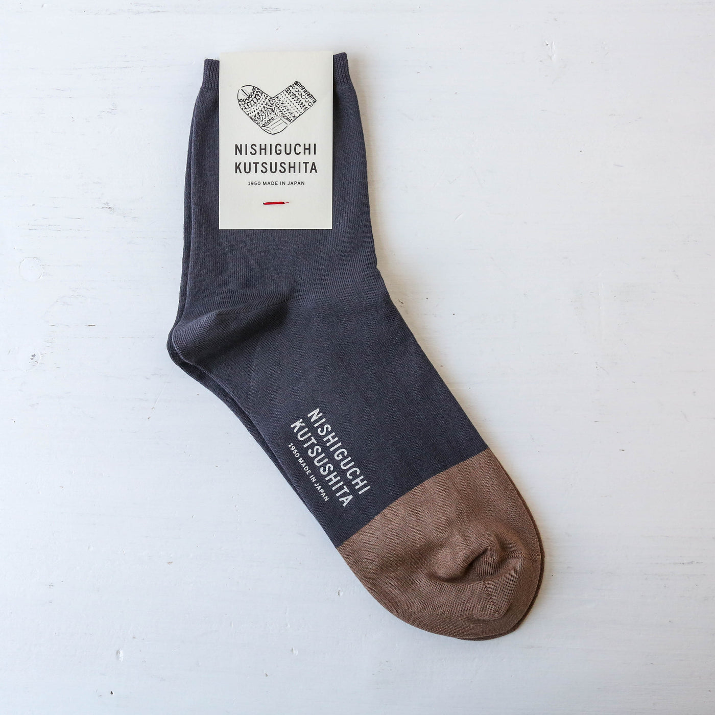 High Twisted Cotton August Socks by Nishiguchi Kutsushita