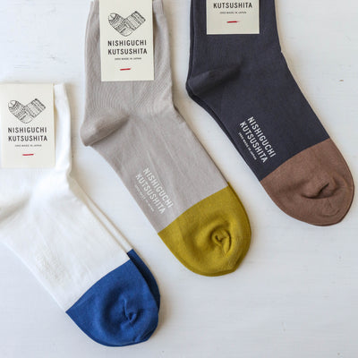High Twisted Cotton August Socks by Nishiguchi Kutsushita