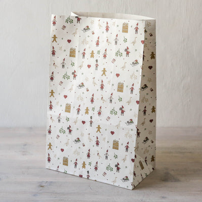 Pack of 10 Nostalgic Christmas Gift Bags - Large