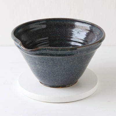 Vintage Speckled Blue Mixing Bowl