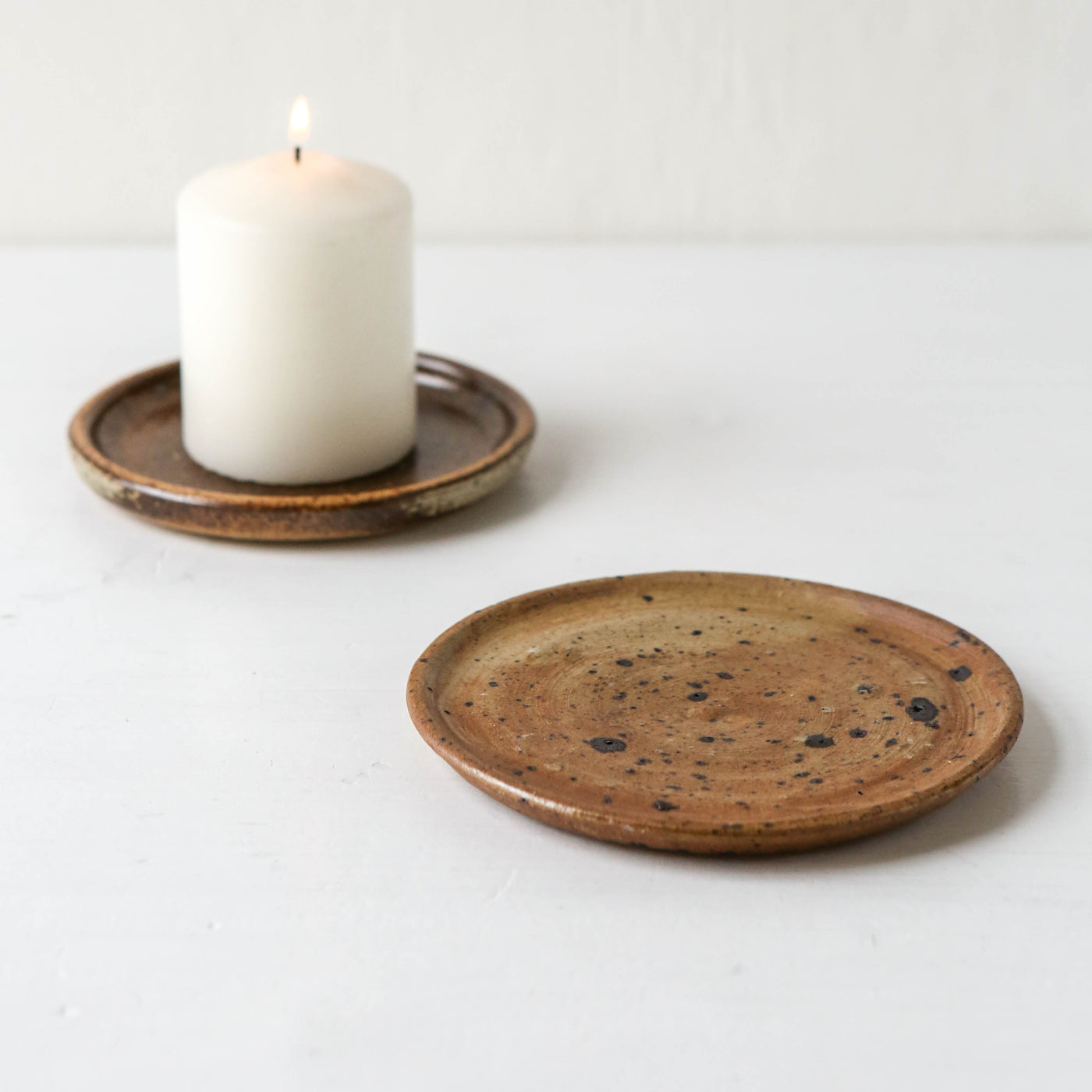 Studio Pottery Mini Plate or Candle Saucer