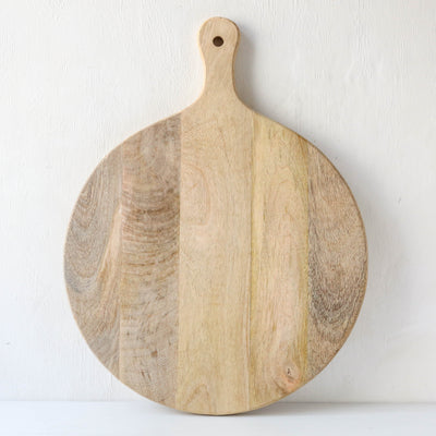 Large Round Mango Wood Chopping Board