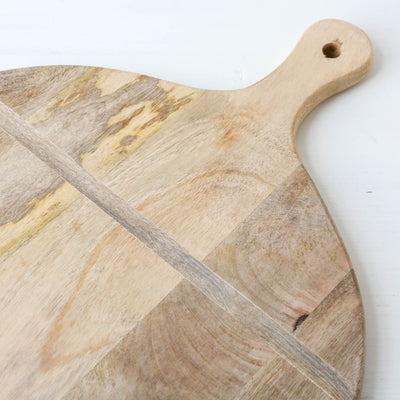 Large Round Mango Wood Chopping Board