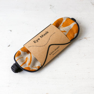 SALE Linen and Merino Eye Mask - Mustard
