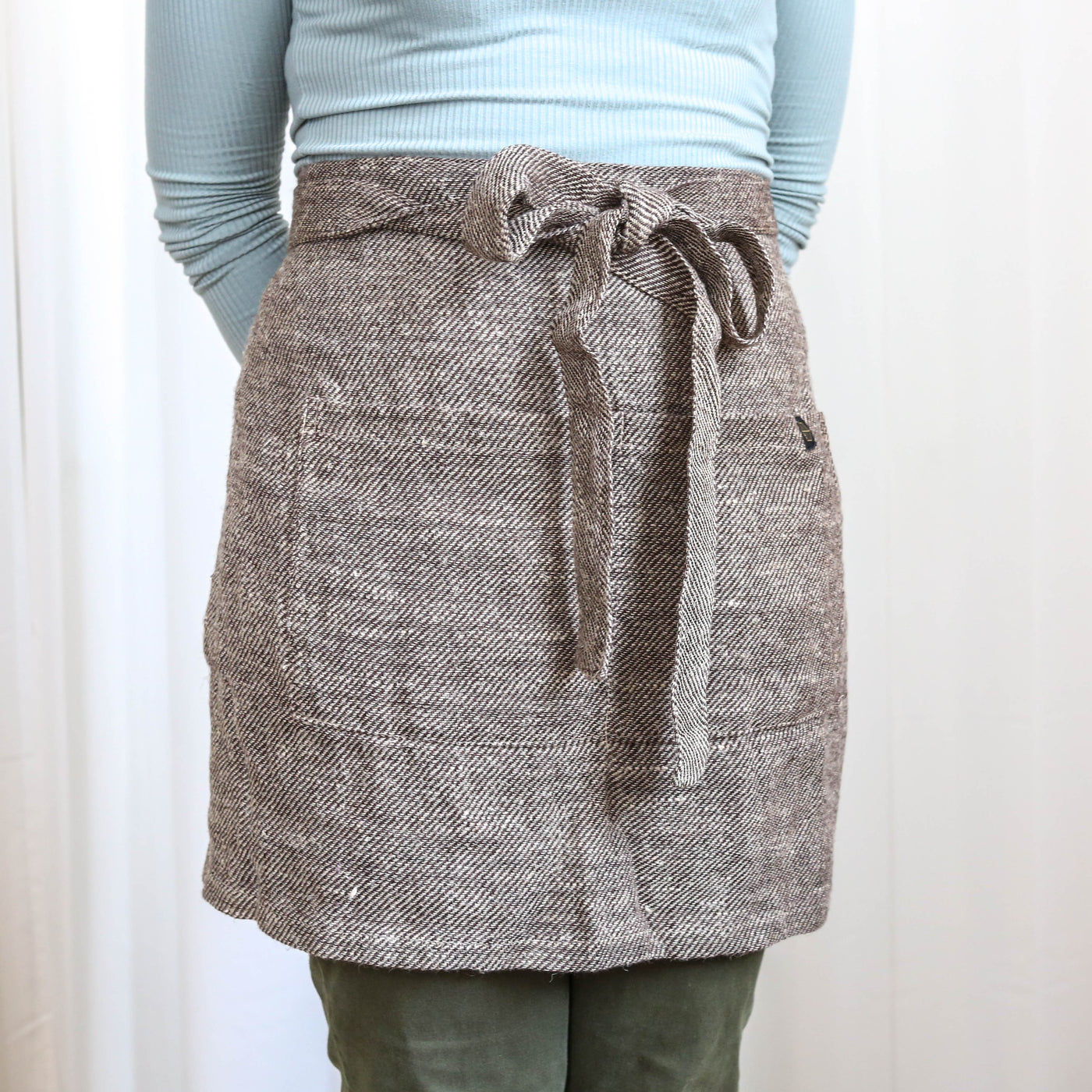 Linen Bistro Apron - Carbon