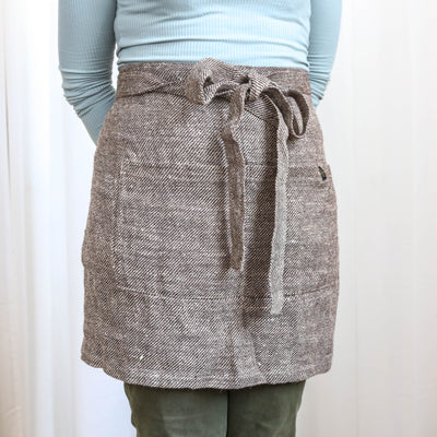 Linen Bistro Apron - Carbon