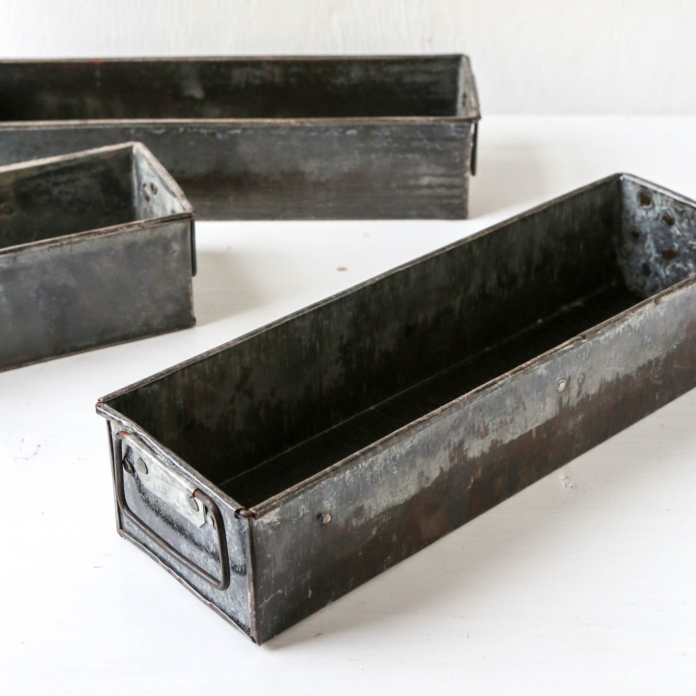 Rustic Metal Storage Tray