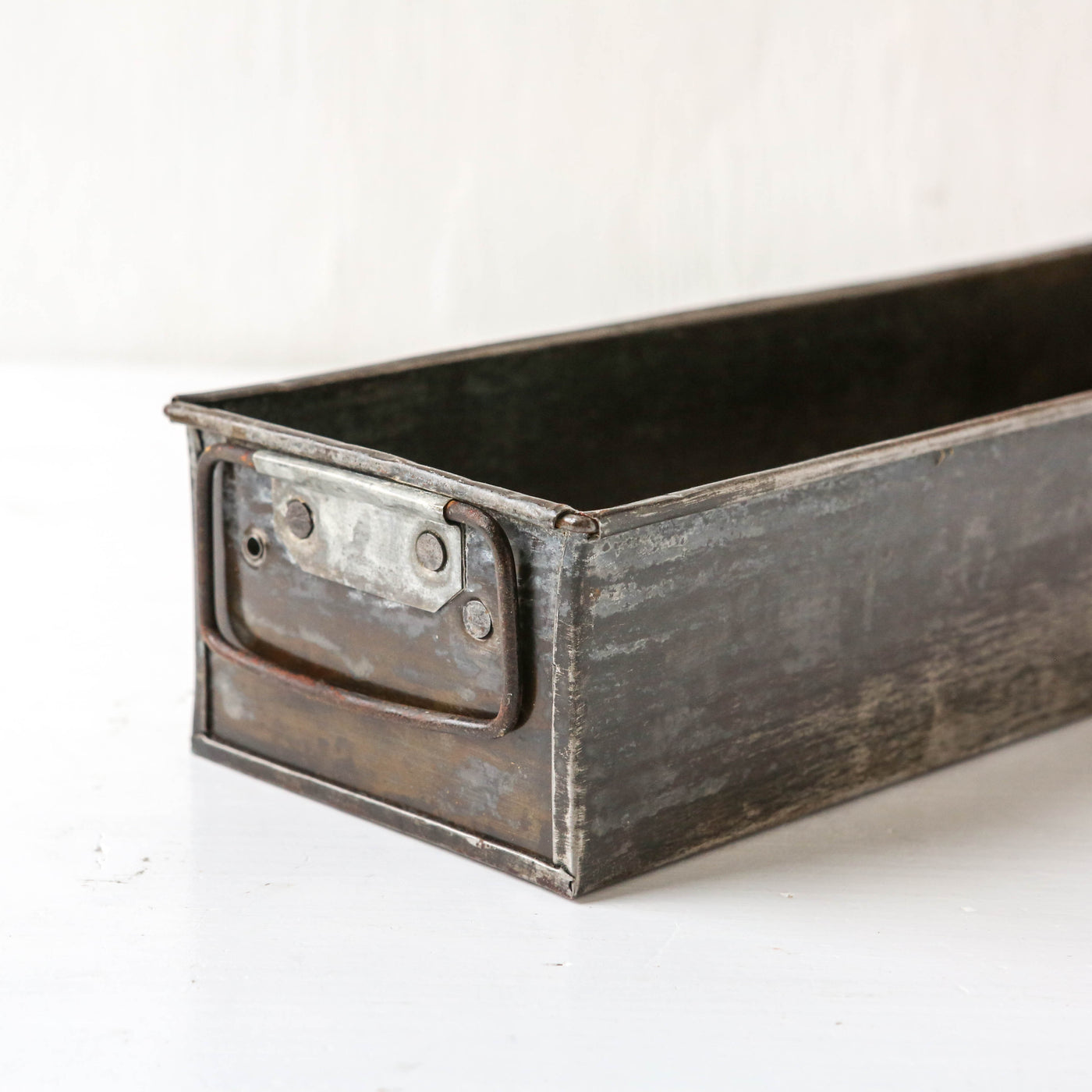 Rustic Metal Storage Tray