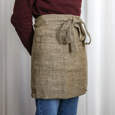 Linen Bistro Apron - Olive