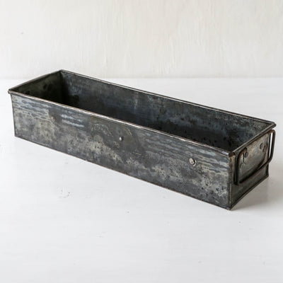 Rustic Metal Storage Tray