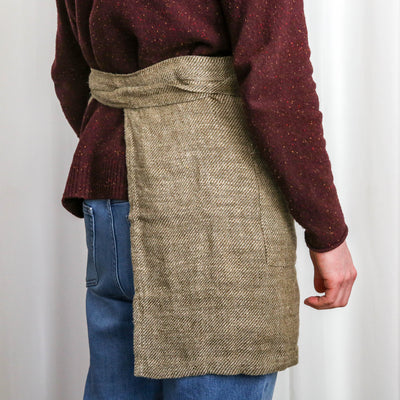 Linen Bistro Apron - Olive