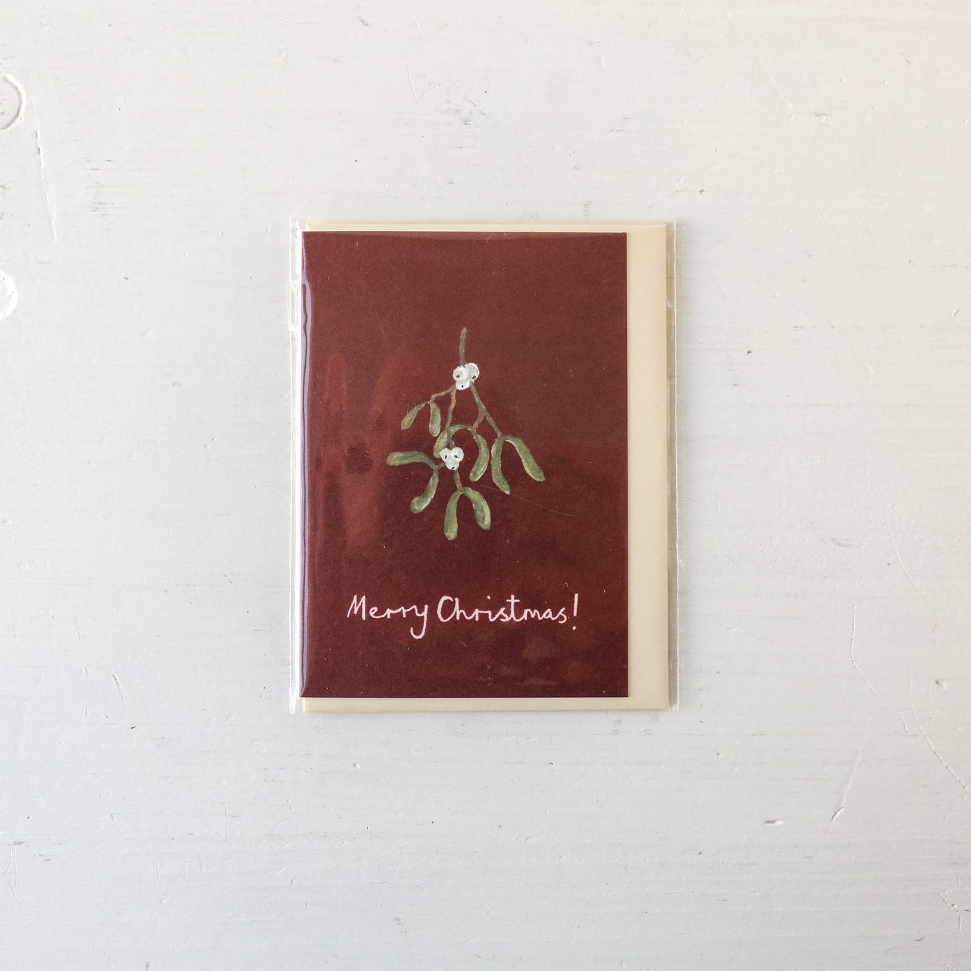 Hanging Mistletoe Christmas Mini Card