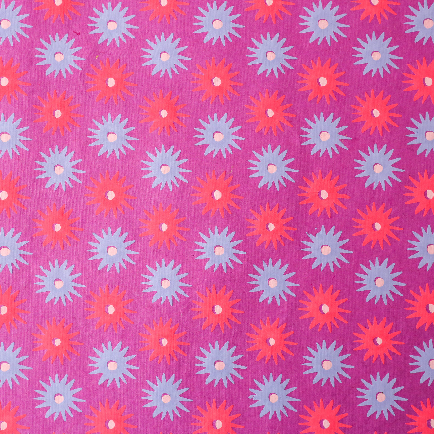 'Lilac Florals' Screen Printed Wrapping Paper