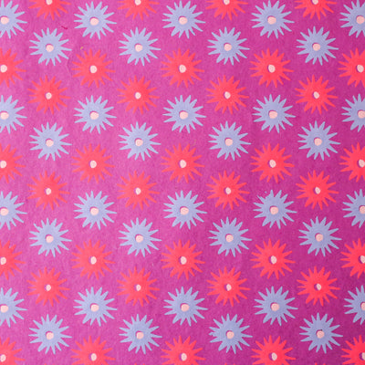 'Lilac Florals' Screen Printed Wrapping Paper