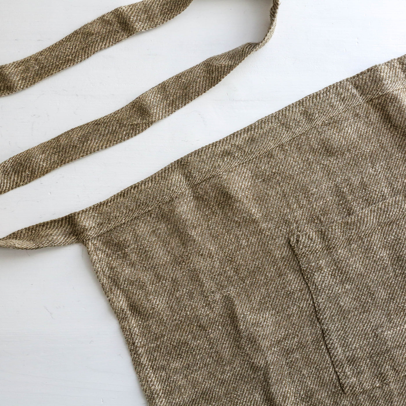 Linen Bistro Apron - Olive