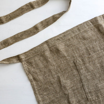 Linen Bistro Apron - Olive