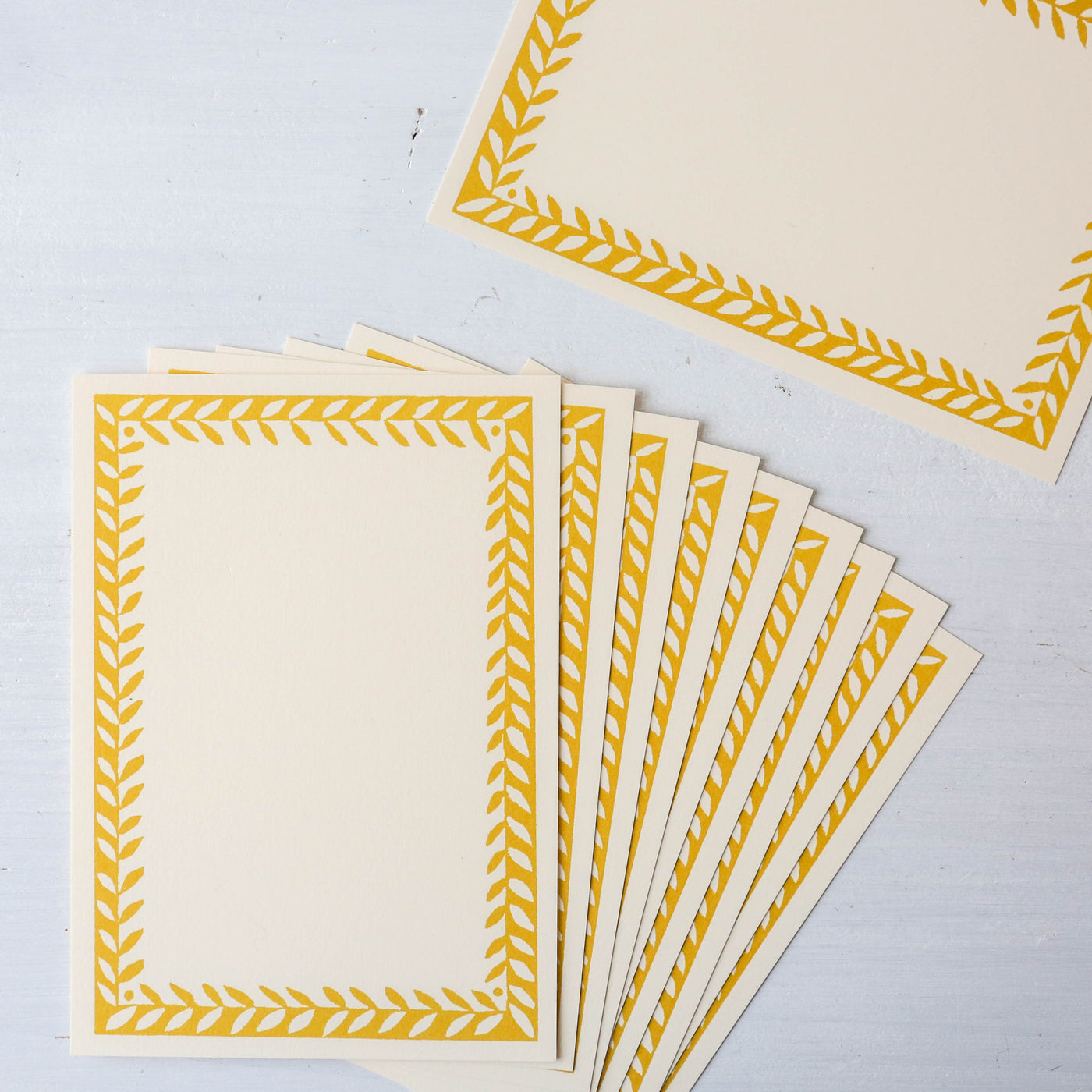 10 Postcards Cards With A Patterned Border