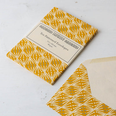 10 Cambridge Imprint Patterned Envelopes