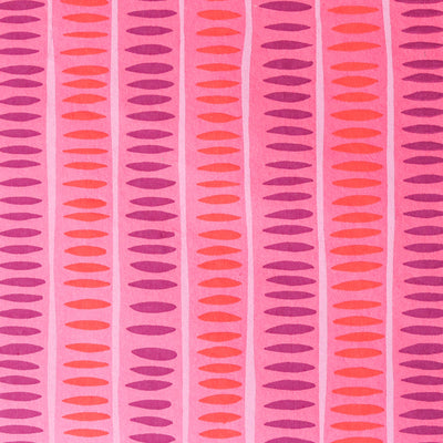 'Pink Stripes' Screen Printed Wrapping Paper