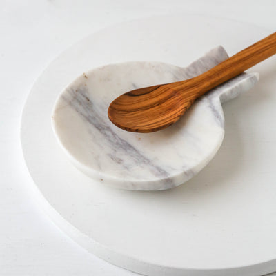 White Marble Spoon Rest