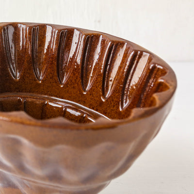 Vintage Stoneware Jelly Mould - Tiered Design