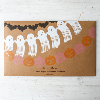Tissue Paper Halloween Garlands - Pack of Three