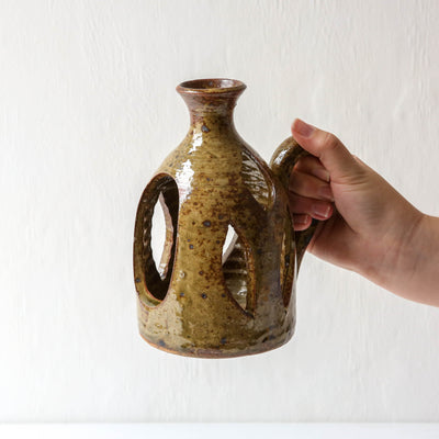 Studio Pottery Decorative Candle Holder