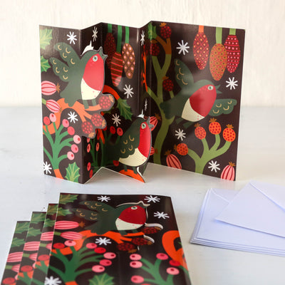 Christmas Chorus - Pack of 5 Pop-out Christmas Cards