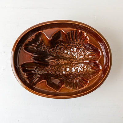 Vintage Stoneware Jelly Mould - Animal Design