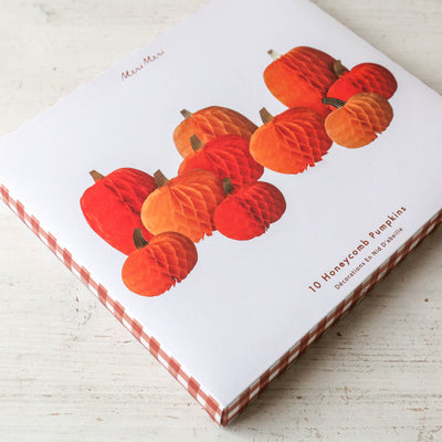 Honeycomb Pumpkins - Pack of Ten