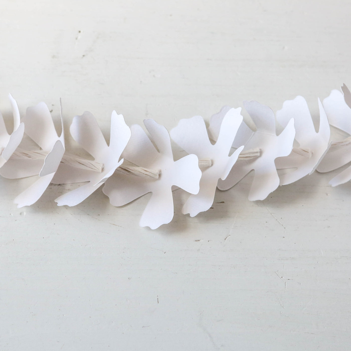150cm Paper Flower Garland - White