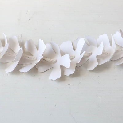 150cm Paper Flower Garland - White