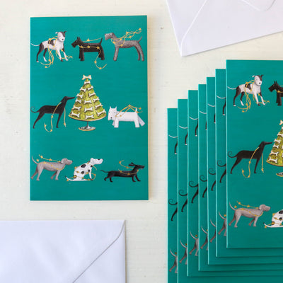 Festive Dogs - Pack of 8 Christmas Cards