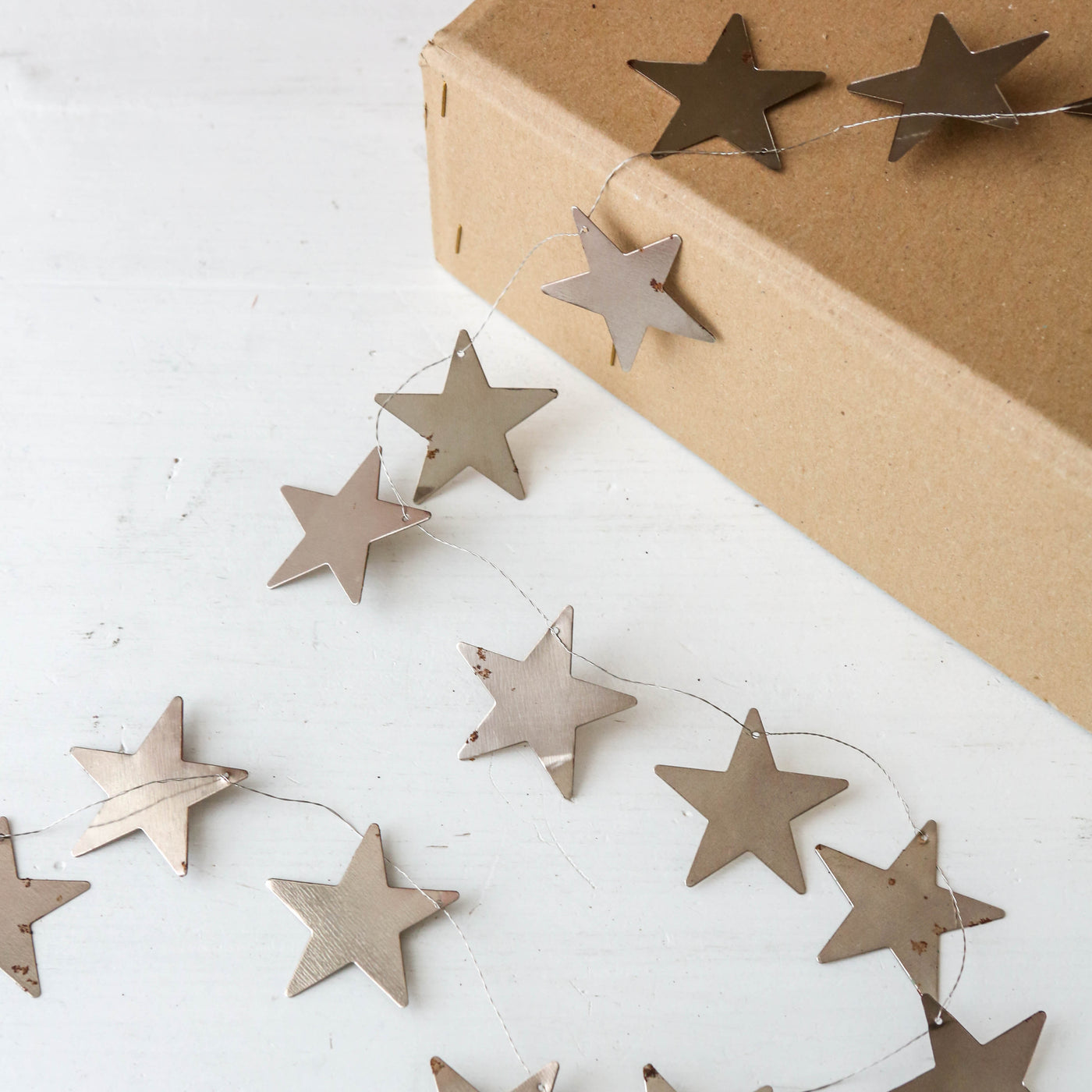 Silver Star Garland - 1.8m