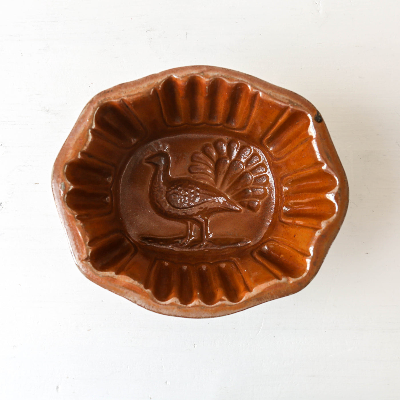 Vintage Stoneware Jelly Mould - Animal Design