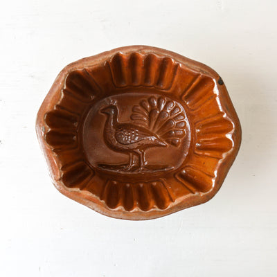 Vintage Stoneware Jelly Mould - Animal Design
