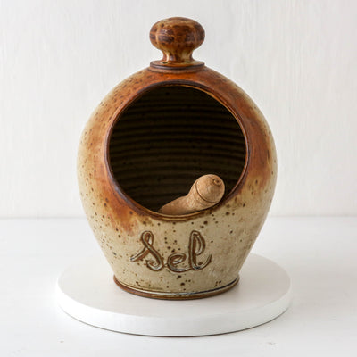 Vintage Studio Pottery Salt 'Sel' Pig