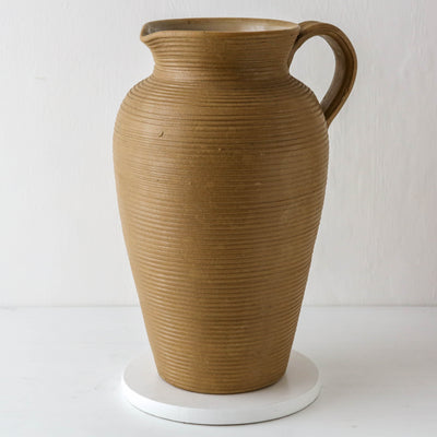 Huge Ridged Dee Cee Vintage Stoneware Jug