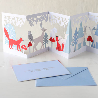 Winter Wonderland Concertina Card by Meri Meri