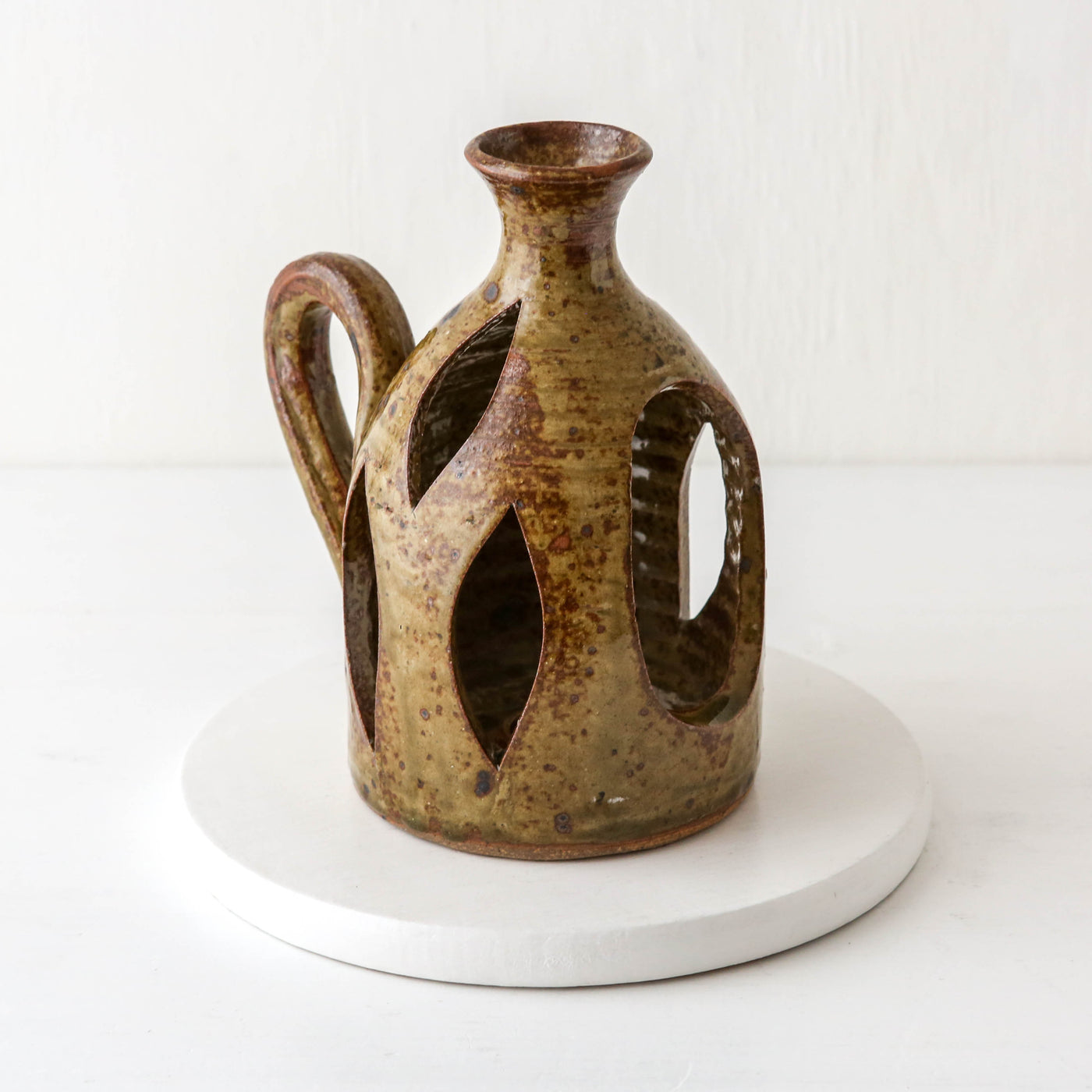 Studio Pottery Decorative Candle Holder