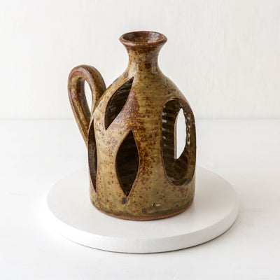 Studio Pottery Decorative Candle Holder