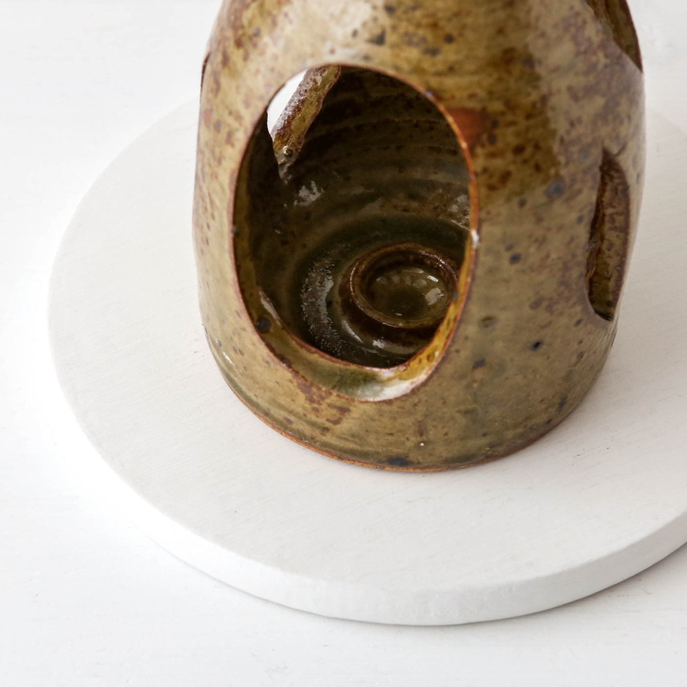 Studio Pottery Decorative Candle Holder