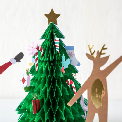 Honeycomb Christmas Tree Card