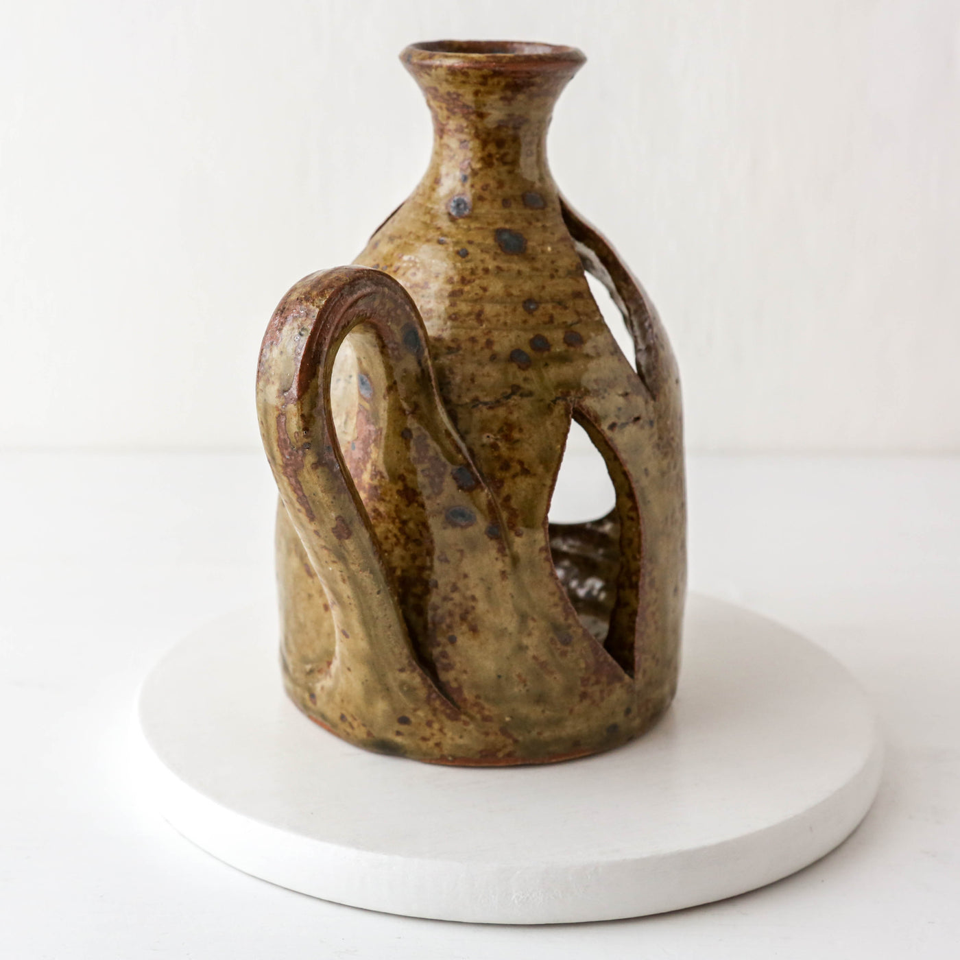 Studio Pottery Decorative Candle Holder