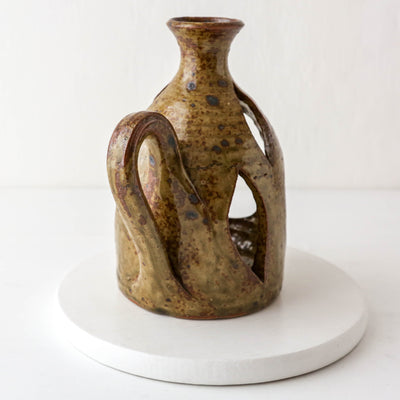 Studio Pottery Decorative Candle Holder
