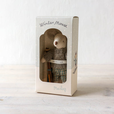 Winter Mice With Ski Set - Big Brother Mouse