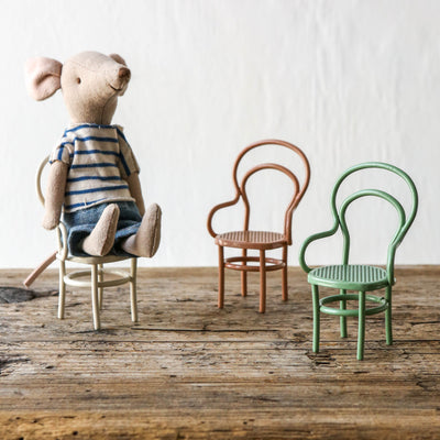 Maileg Mouse Vintage Chair - Dark Powder